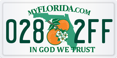 FL license plate 0282FF