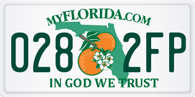 FL license plate 0282FP