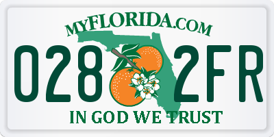 FL license plate 0282FR