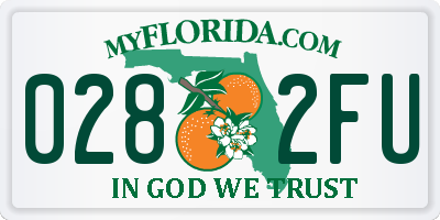 FL license plate 0282FU