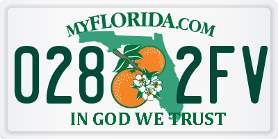 FL license plate 0282FV