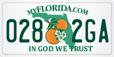 FL license plate 0282GA