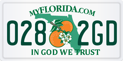 FL license plate 0282GD