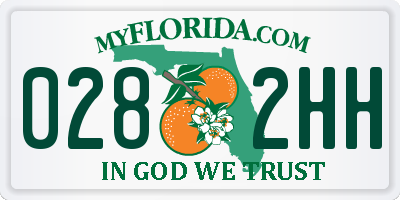 FL license plate 0282HH