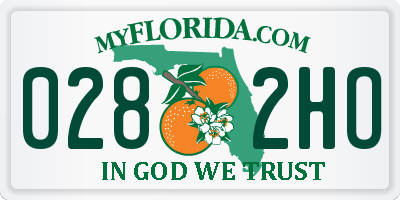 FL license plate 0282HO