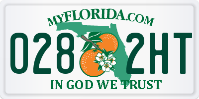 FL license plate 0282HT