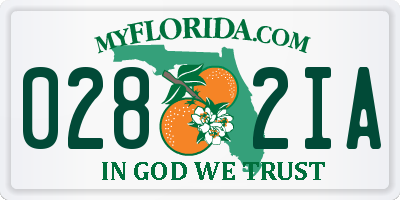 FL license plate 0282IA