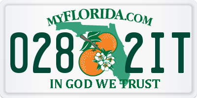 FL license plate 0282IT
