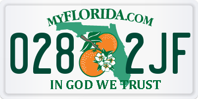 FL license plate 0282JF