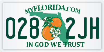 FL license plate 0282JH