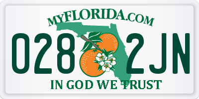 FL license plate 0282JN
