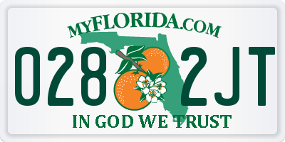 FL license plate 0282JT