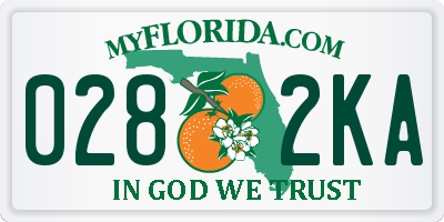 FL license plate 0282KA