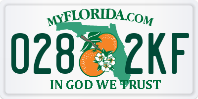 FL license plate 0282KF