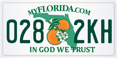 FL license plate 0282KH