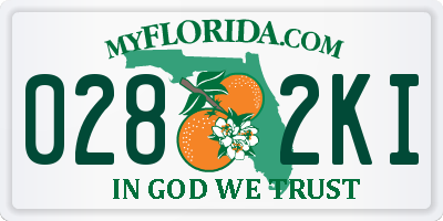 FL license plate 0282KI
