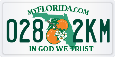 FL license plate 0282KM