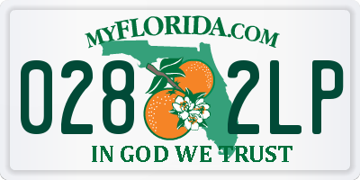 FL license plate 0282LP