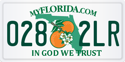 FL license plate 0282LR