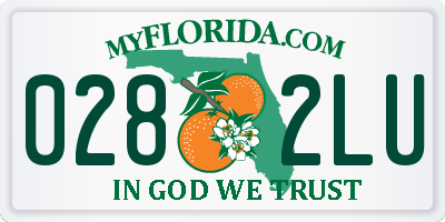 FL license plate 0282LU