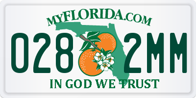 FL license plate 0282MM