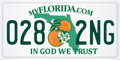 FL license plate 0282NG