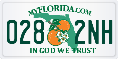 FL license plate 0282NH