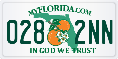 FL license plate 0282NN