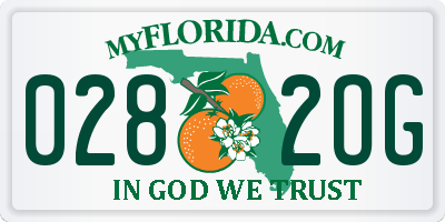 FL license plate 0282OG