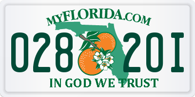 FL license plate 0282OI