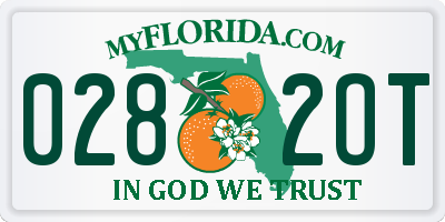 FL license plate 0282OT