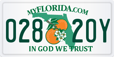 FL license plate 0282OY