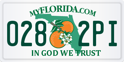 FL license plate 0282PI