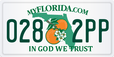 FL license plate 0282PP