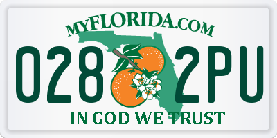 FL license plate 0282PU