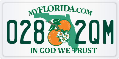 FL license plate 0282QM