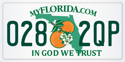 FL license plate 0282QP