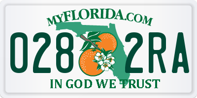 FL license plate 0282RA