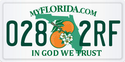 FL license plate 0282RF