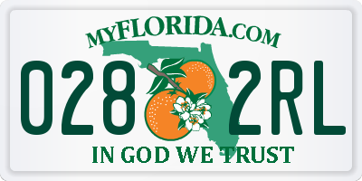 FL license plate 0282RL