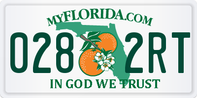 FL license plate 0282RT