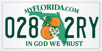 FL license plate 0282RY