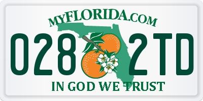 FL license plate 0282TD