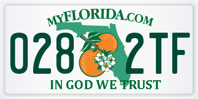 FL license plate 0282TF