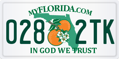 FL license plate 0282TK