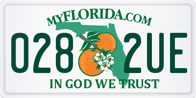 FL license plate 0282UE