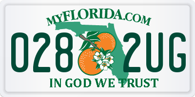 FL license plate 0282UG