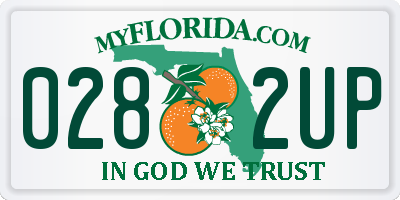 FL license plate 0282UP