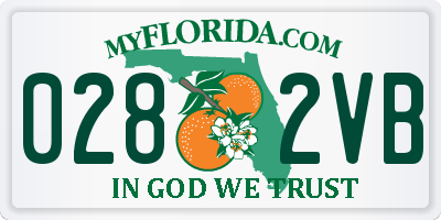FL license plate 0282VB