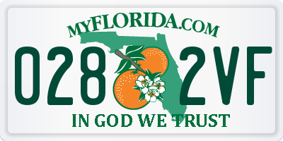 FL license plate 0282VF